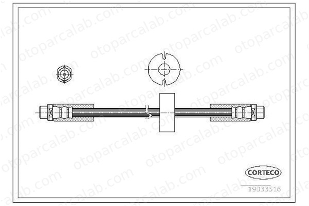 OSSCA BRSFH16025 Fren Hortumu Ön Sağ veya Sol AUDI ALLROAD C5 4Z7611707A