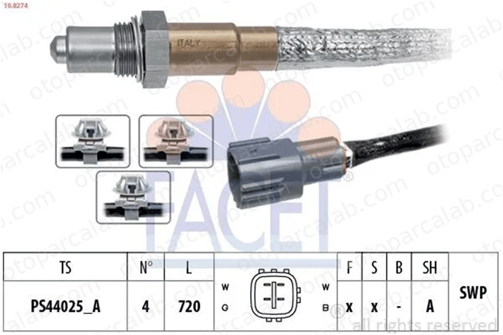 PIERBURG 7.05271.49.0 Oksijen (Lambda) Sensörü TOYOTA YARIS 894650D130 894650D010