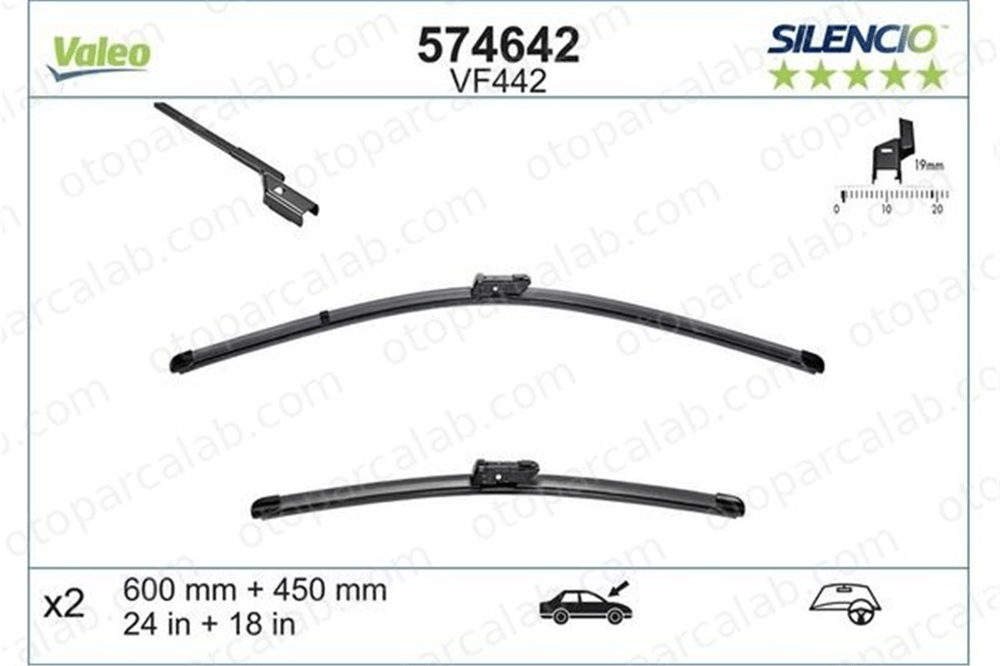 PSA ORJINAL 1610853880 Silecek Süpürgesi Ön VW PASSAT B6 Variant TOURAN 1610853880 50509399