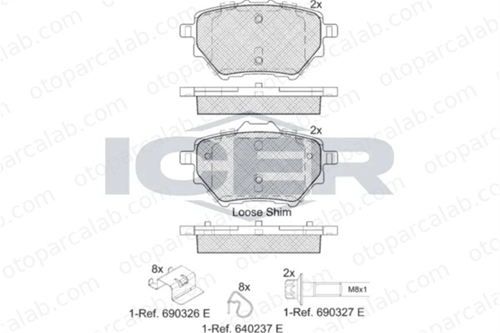 PSA ORJINAL 1636601880 Fren Disk Balata Ön PEUGEOT 308 II 308 SW II 1636601880 155258781