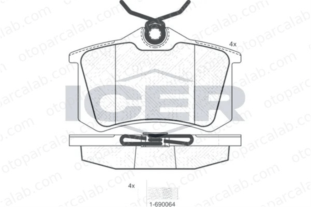 PSA ORJINAL 1647894080 Fren Disk Balata Arka SEAT LEON AUDI A6 C5 Avant 1647894080 150698451