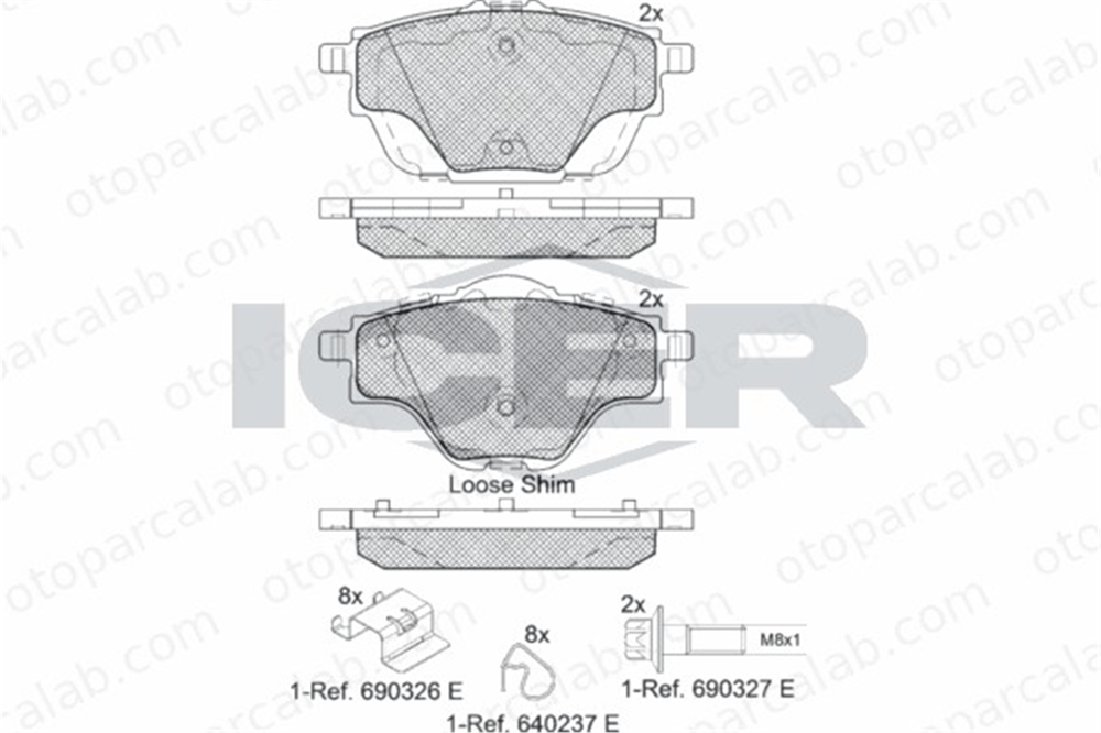 PSA ORJINAL 1678168080 Fren Disk Balata Ön PEUGEOT 308 II 308 SW II 1678168080 1609000980