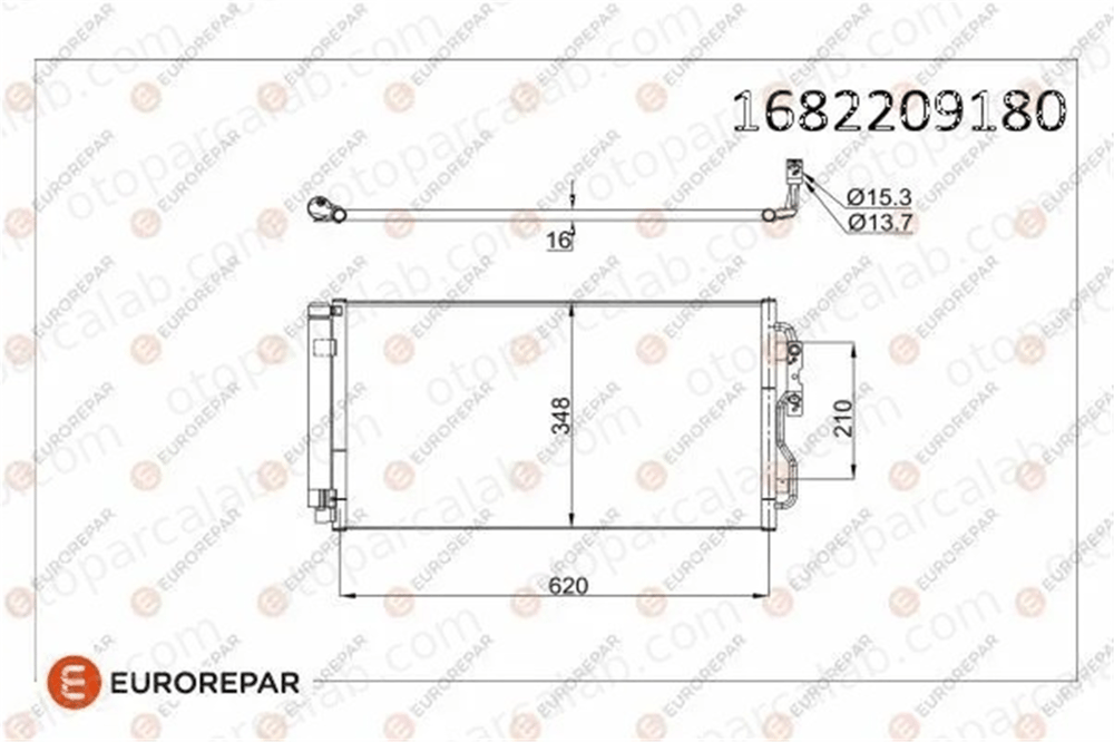 PSA ORJINAL 1682209180 Klima Radyatörü BMW 1 3 1682209180 4270545