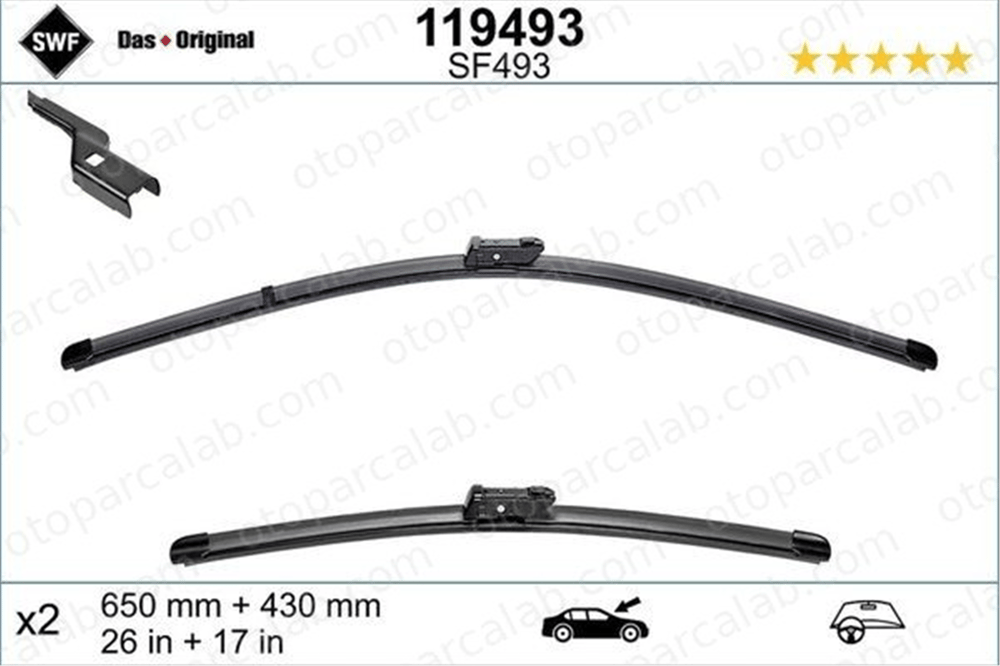 PSA ORJINAL 1686454580 Silecek Süpürgesi Ön PEUGEOT 508 II 508 SW II 1686454580 5A1A445