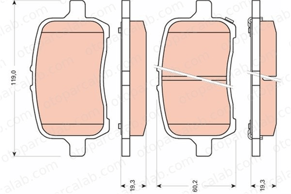 PSA ORJINAL 25809846 Fren Disk Balata Ön OPEL GT Cabrio CHEVROLET HHR 25809846 158708204