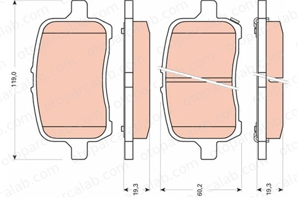 PSA ORJINAL 25894320 Fren Disk Balata Ön OPEL GT Cabrio CHEVROLET HHR 25894320 15243704