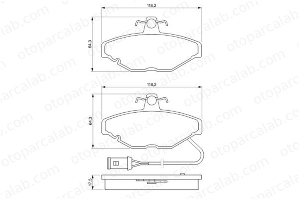 PSA ORJINAL 4241.51 Fren Disk Balata Ön AUSTIN MAESTRO Fastback MONTEGO 424151