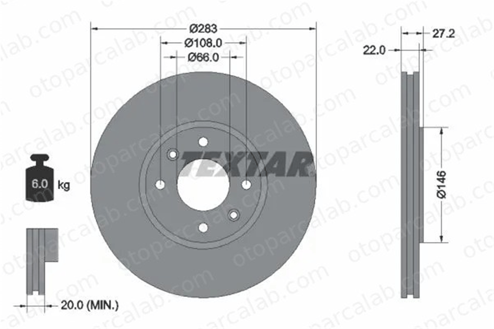 PSA ORJINAL 4249.K4 Fren Disk Ayna Ön Sağ ve Sol CITROËN XANTIA Break XANTIA 4249K4 1618860180