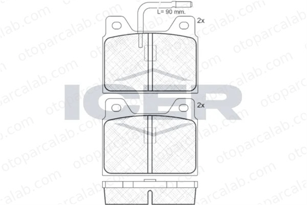 PSA ORJINAL 4250.73 Fren Disk Balata Ön PEUGEOT 505 604 425073 424557