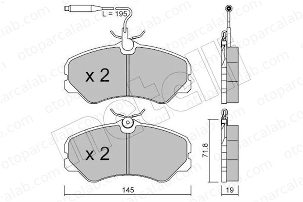 PSA ORJINAL 4251.05 Fren Disk Balata Ön FIAT DUCATO Panorama DUCATO Platform şasi 425105 425047