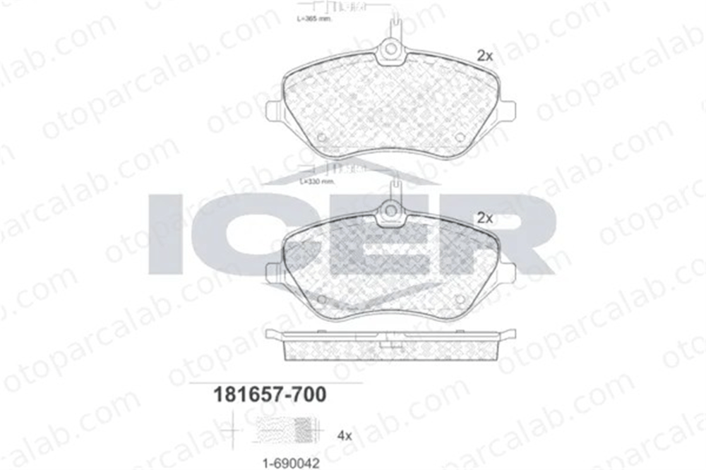 PSA ORJINAL 4254.A3 Fren Disk Balata Ön PEUGEOT 407 SW 407 4254A3 E172314