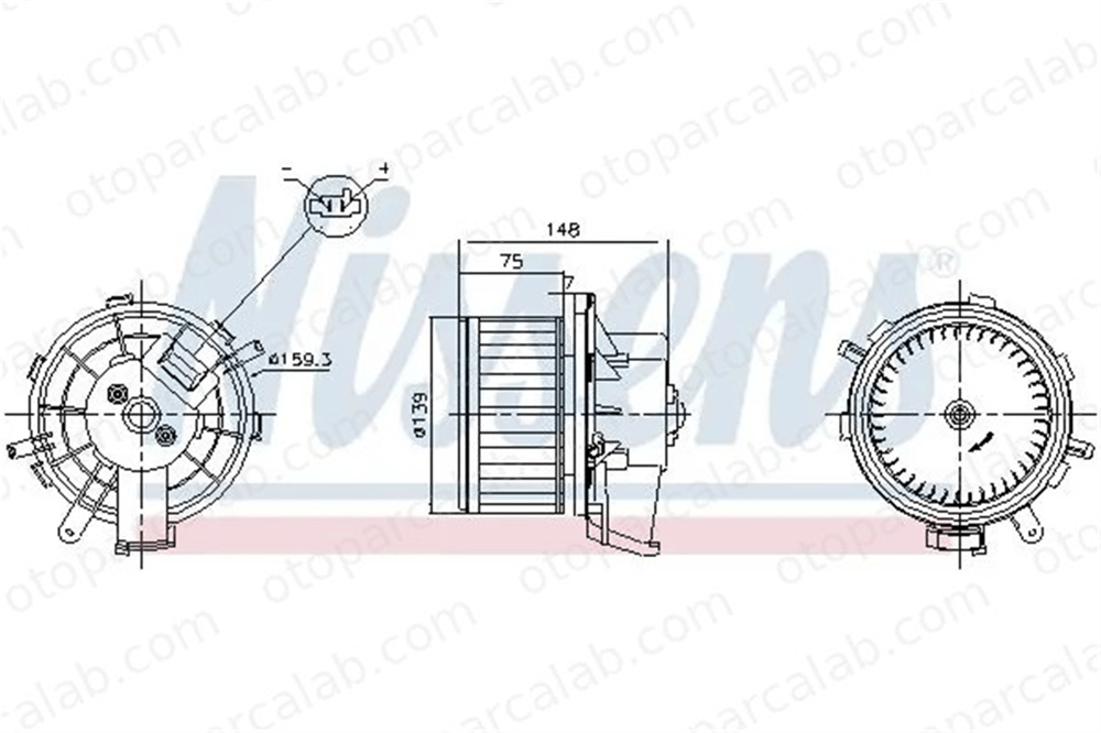 PSA ORJINAL 6441Z2 Kalorifer Motoru CITROËN JUMPER Panelvan/Van JUMPER Minibüs/Otobüs 6441Z2 77364287