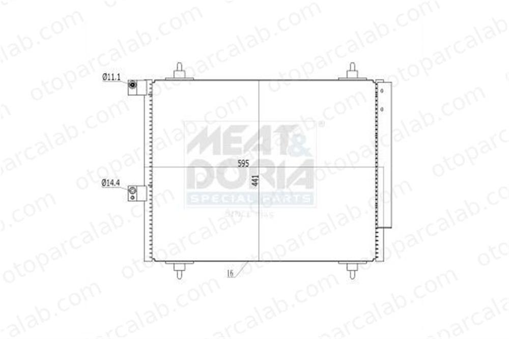 PSA ORJINAL 6455AP Klima Radyatörü CITROËN C8 PEUGEOT 807 6455AP 1489398080