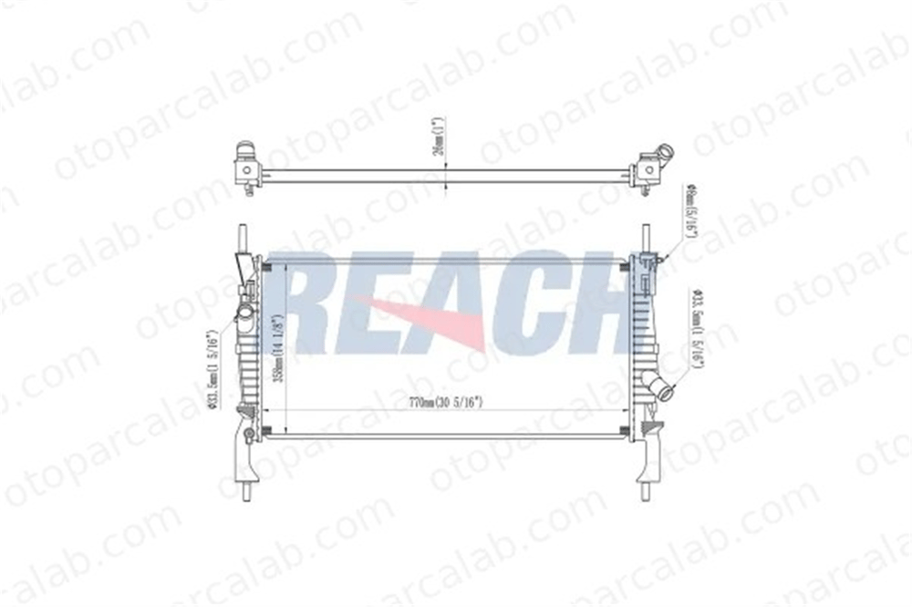 PSA ORJINAL 6547T2 Su Radyatörü FORD TRANSIT Panelvan/Van TRANSIT Platform şasi 6C118005CD 1373156