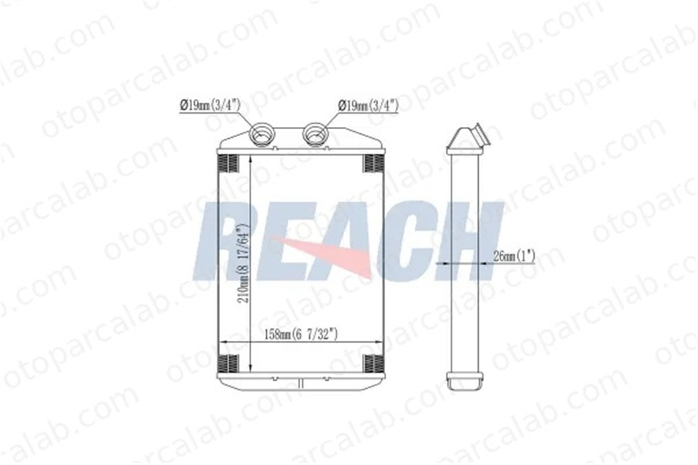PSA ORJINAL 93197775 Kalorifer Radyatörü RENAULT MASTER III Panelvan/Van OPEL MOVANO B Panelvan/Van 93197775 2711500Q0G