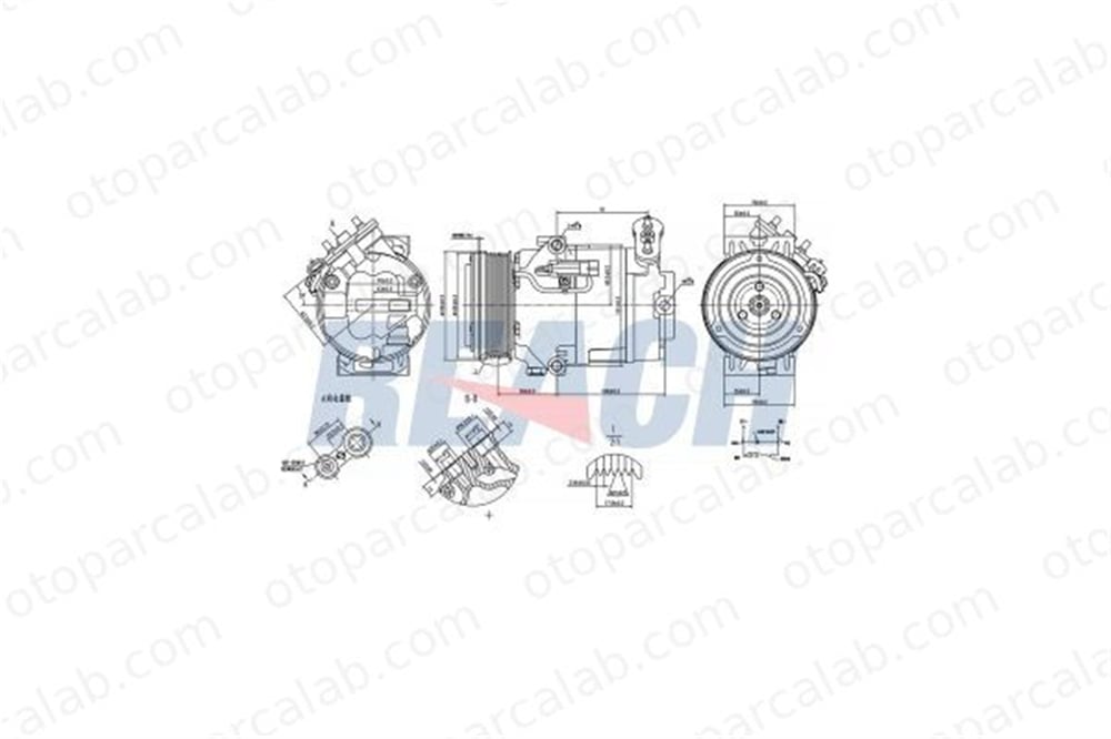 PSA ORJINAL 95517235 Klima Kompresörü OPEL ASTRA H ASTRA H GTC 95517235 13124751