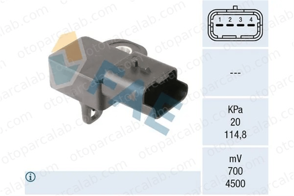 PSA ORJINAL 9670361980 MAP Sensörü CITROËN C3 II C4 CACTUS 9670361980