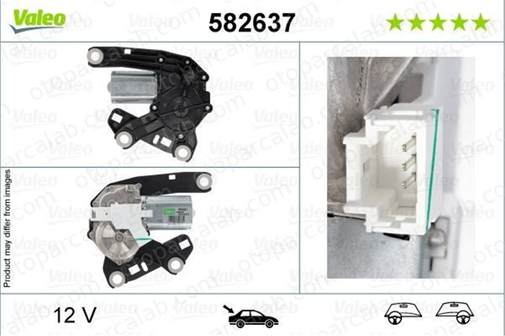 PSA ORJINAL 9812666580 Silecek Mekanizma Motoru Arka CITROËN JUMPY Panelvan/Van SPACETOURER Minibüs/Otobüs 9812666580