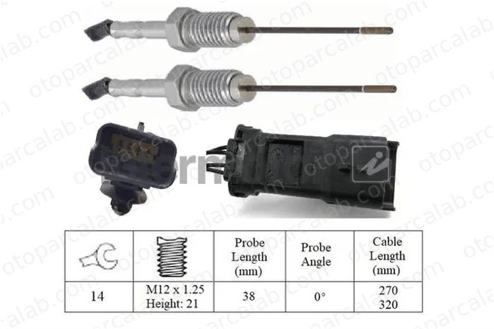 PSA ORJINAL 9814103480 Egzoz Sıcaklık Sensörü CITROËN JUMPER Panelvan/Van PEUGEOT BOXER Minibüs/Otobüs 9814103480