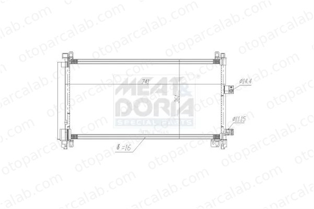 PSA ORJINAL 9816999380 Klima Radyatörü CITROËN C5 III C5 III Break 9816999380 6455HR
