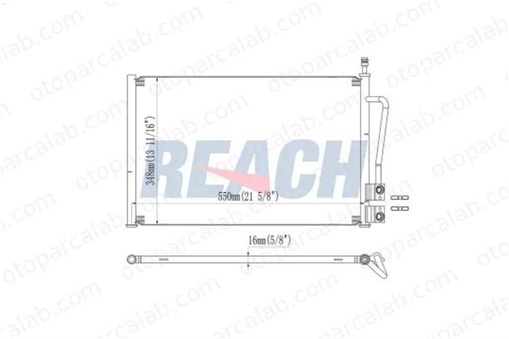 REACH 1.30.0469.P Klima Radyatörü FORD FIESTA V FUSION 1300469P 1142771