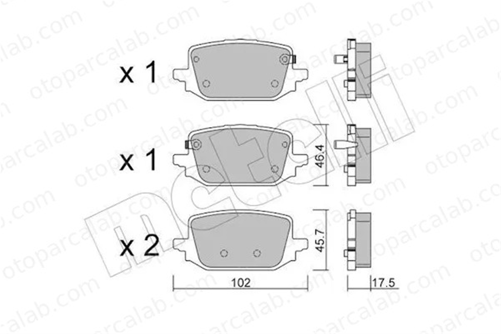 RENAULT ORJINAL 440607734R Fren Disk Balata Ön FORD ESCORT I ESCORT II 440607734R 4406000Q4A