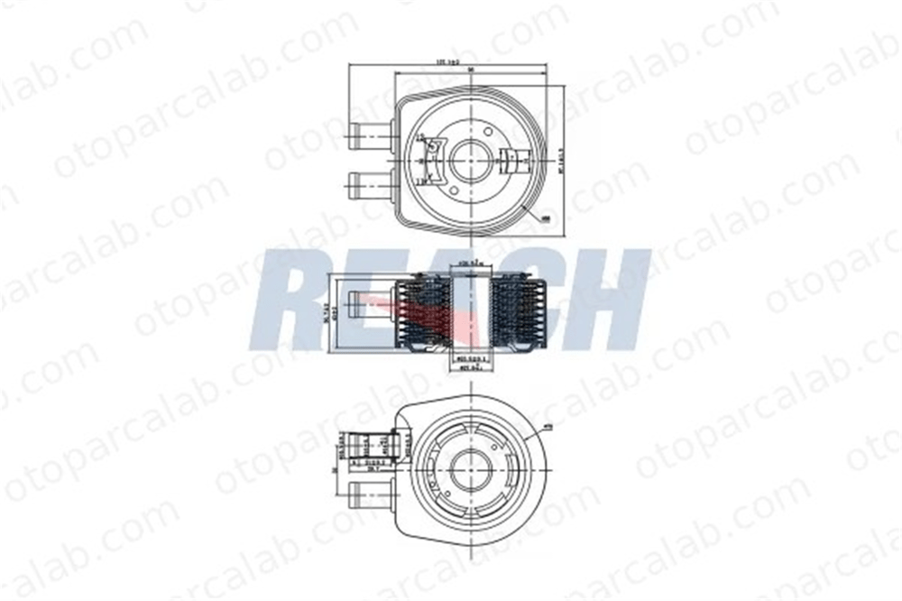 RENAULT ORJINAL 8200806731 Motor Yağ Soğutucu RENAULT LAGUNA II Grandtour MEGANE II 3460478 90697