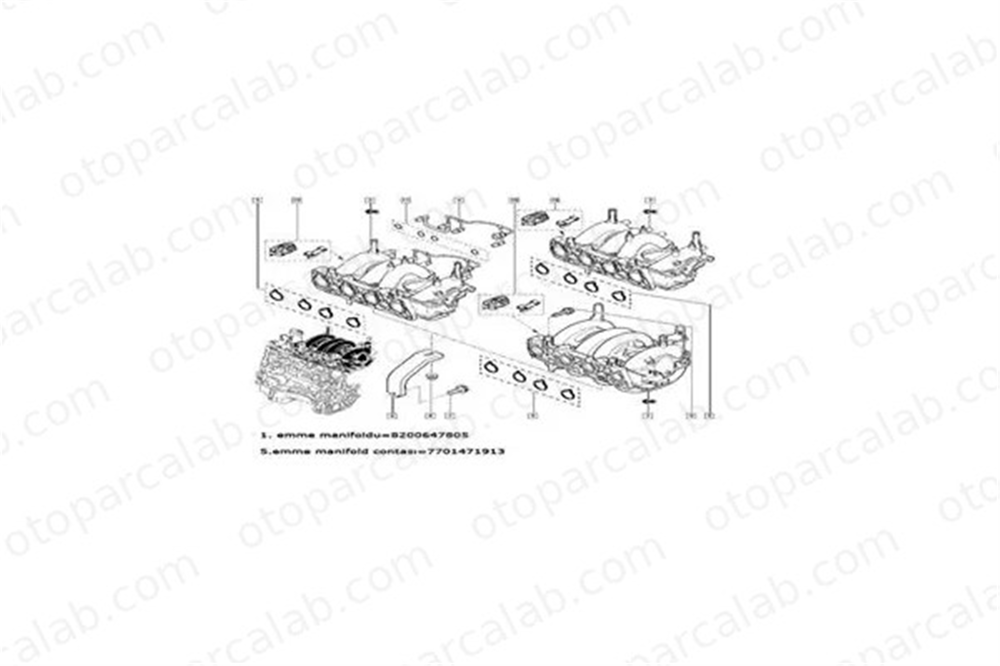 RENAULT ORJINAL 8200966437 Manifold RENAULT THALIA II DACIA LOGAN 8200647805 7700274286