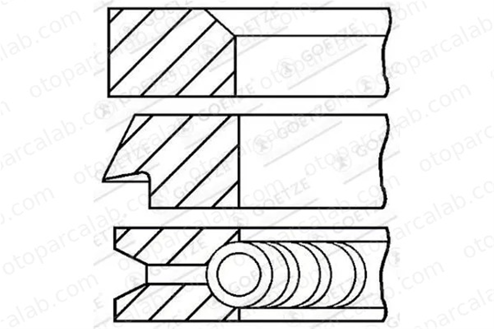 RIK 15440-000 Segman (84.00MM-STD) CITROËN AX PEUGEOT 205 II 15440000 9564421280