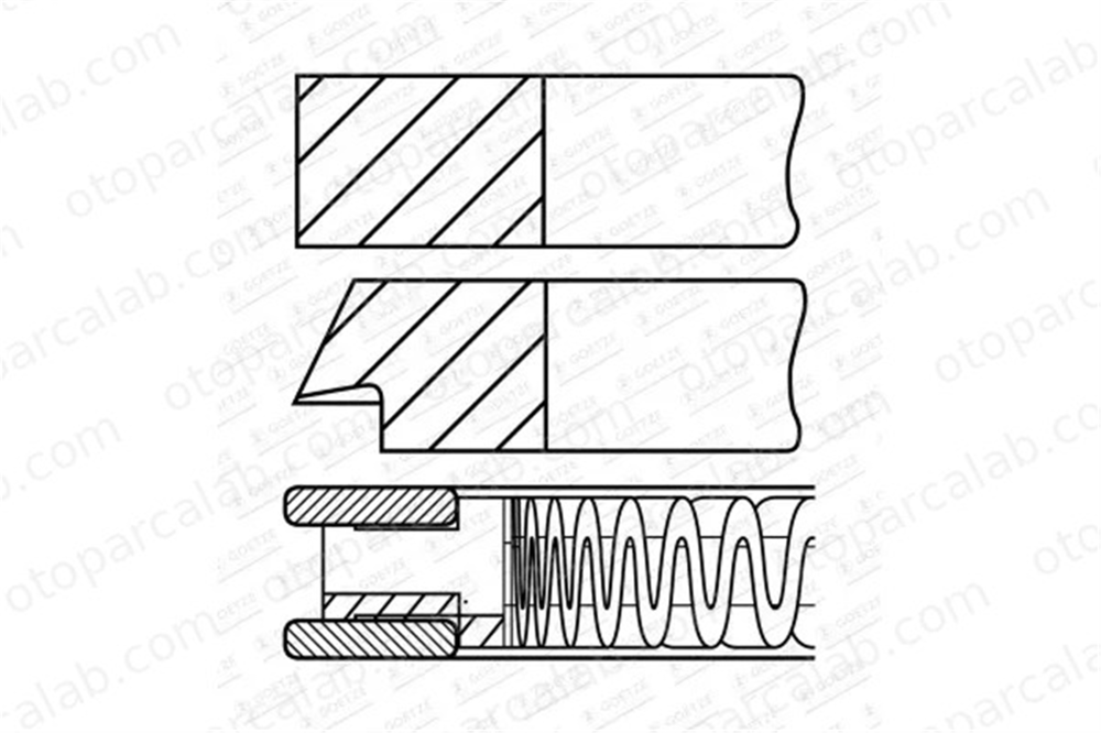 RIK 20740-050 Segman (81.50MM-0.50) OPEL VECTRA A ASTRA F 20740-050