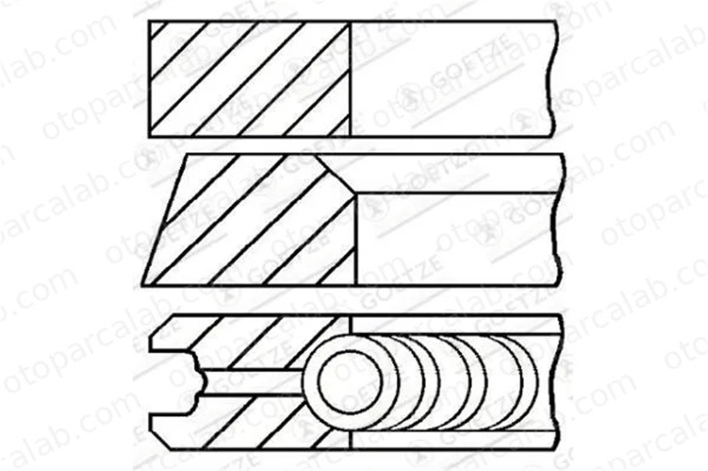 RIK 43340-000 Segman (84.00MM-STD) MERCEDES-BENZ C-SERISI C-SERISI T-Model 43340000 6510300124