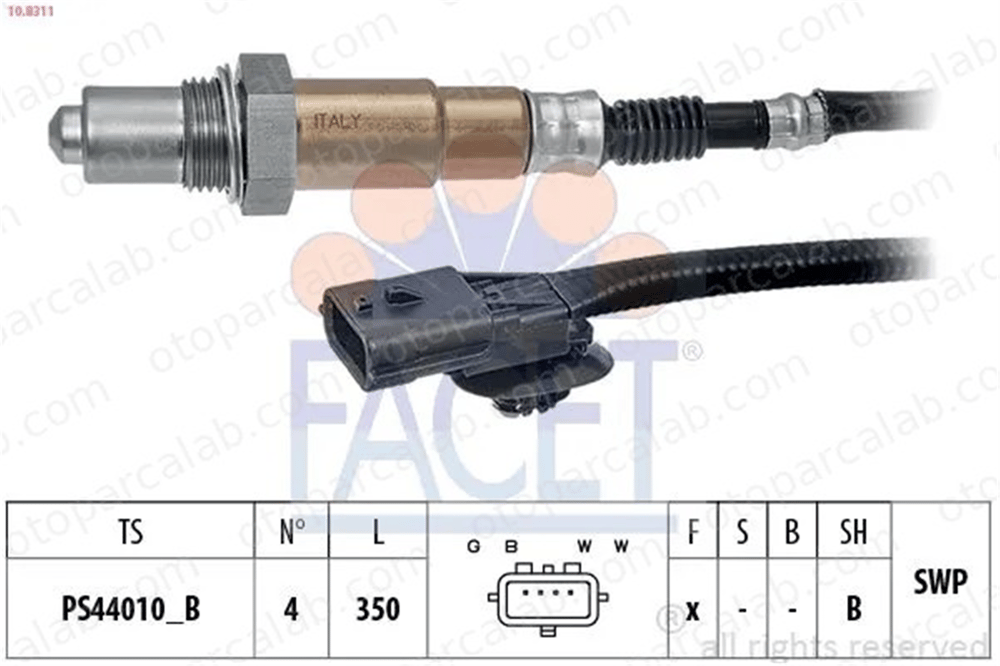 SAGEM 11227 Oksijen (Lambda) Sensörü RENAULT ESPACE IV MEGANE II 8200632571