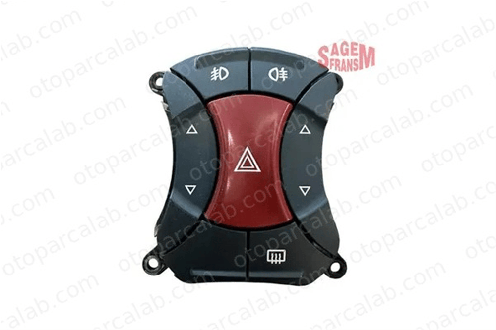 SAGEM 400128 Dörtlü Flaşör Düğmesi FIAT DOBLO Kasa/büyük limuzin DOBLO MPV 735297542