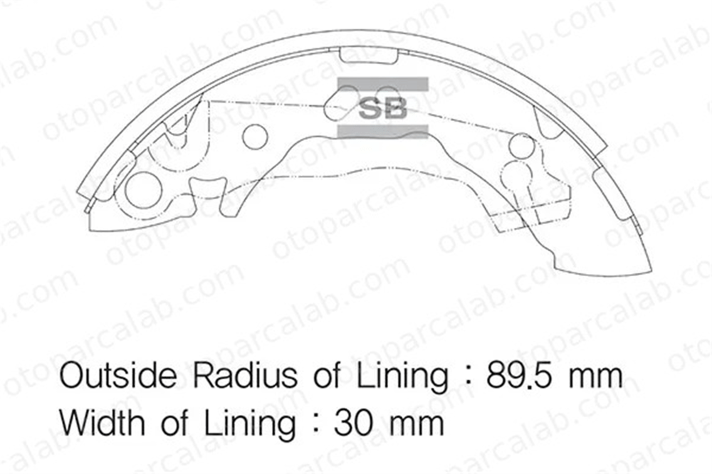 SANGSIN SA096 Fren Pabuçlu Balata Arka HYUNDAI ATOS 5830502A00 5830505A00