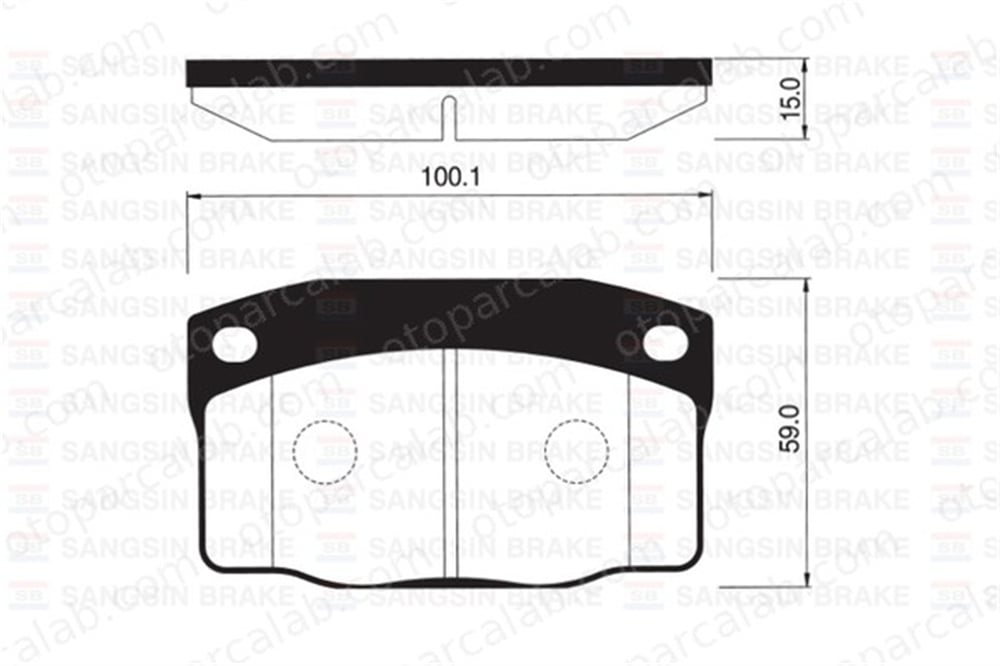 SANGSIN SP1055 Fren Disk Balata Ön OPEL KADETT E Hatchback KADETT E 1605586 1605788