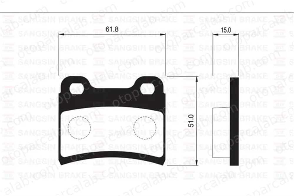 SANGSIN SP1064 Fren Disk Balata Arka KIA SEPHIA SEPHIA Sedan K20H3323Z 1095598