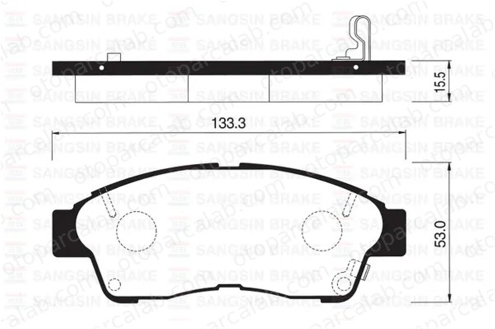 SANGSIN SP1110 Fren Disk Balata Ön TOYOTA COROLLA COROLLA Compact 446512500 446502020