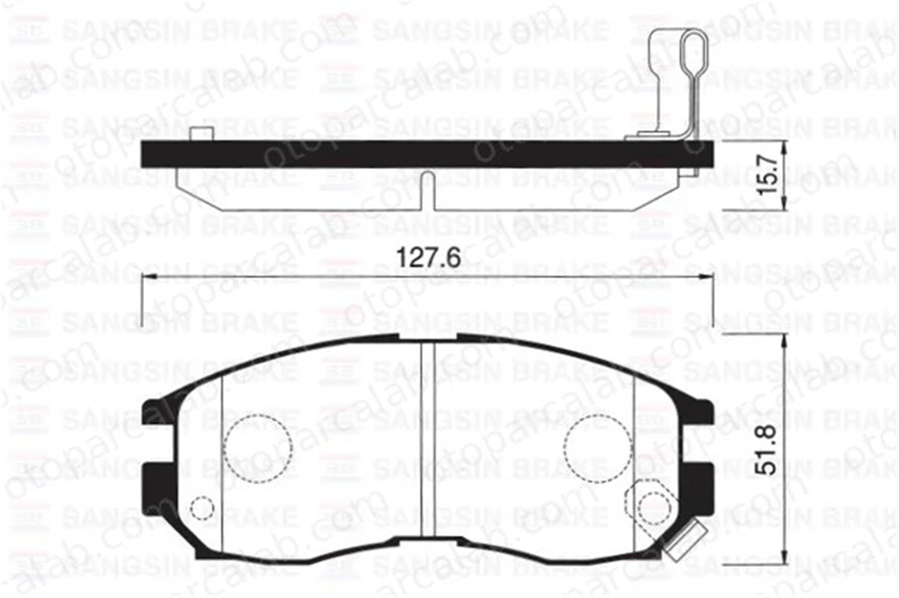 SANGSIN SP1134 Fren Disk Balata Ön MITSUBISHI GALANT VII SPACE WAGON MB699266 MR389533