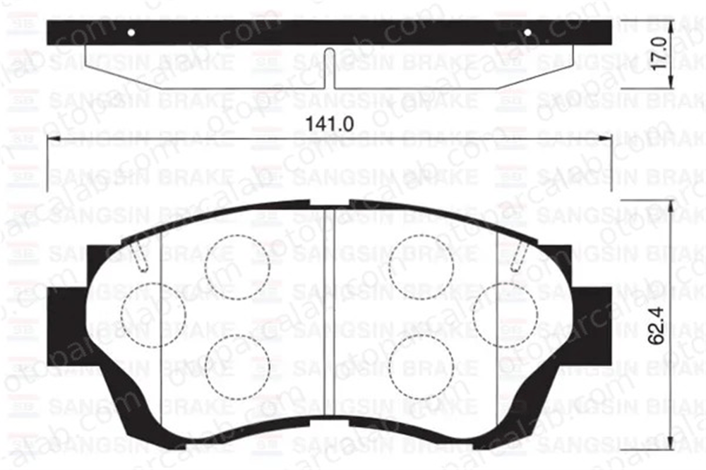 SANGSIN SP1138 Fren Disk Balata Ön TOYOTA CELICA Cabrio CELICA Coupe 449133041 449106040