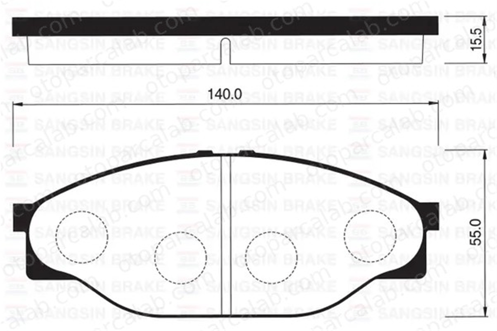SANGSIN SP1139 Fren Disk Balata Ön VW TARO TOYOTA HIACE III Minibüs/Otobüs 446535320 446535020
