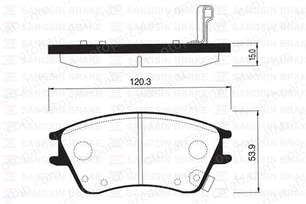 SANGSIN SP1147 Fren Disk Balata Ön SSANGYONG KORANDO HYUNDAI TUCSON 581012DA10 5810108A00