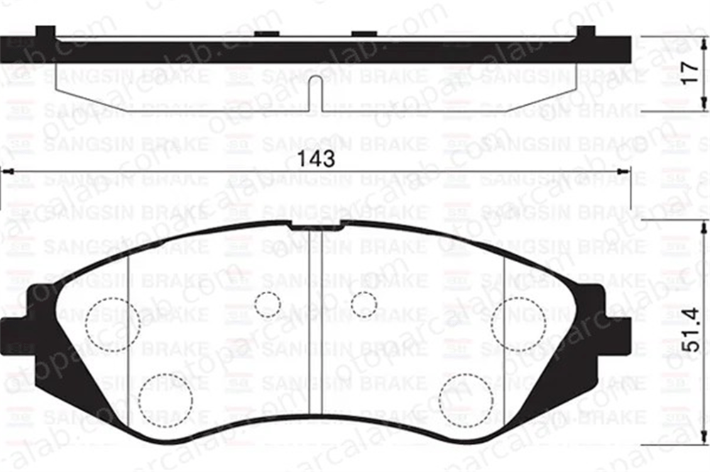 SANGSIN SP1159 Fren Disk Balata Ön DAEWOO NUBIRA Sedan NUBIRA Wagon 96405129 96245178