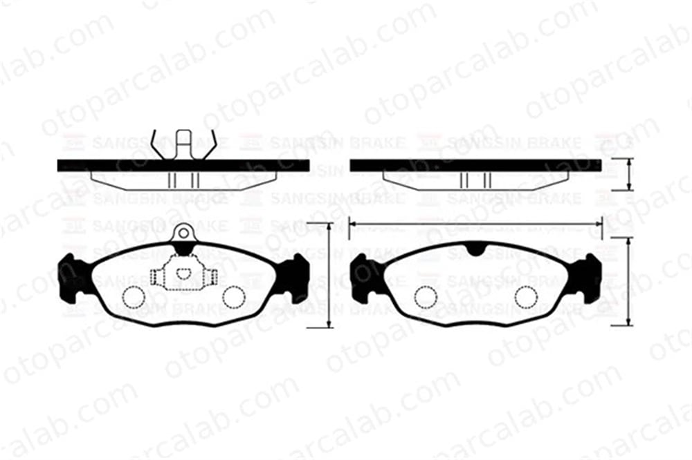 SANGSIN SP1220 Fren Disk Balata Ön OPEL ASTRA F Station wagon VECTRA A 1605907 1605881
