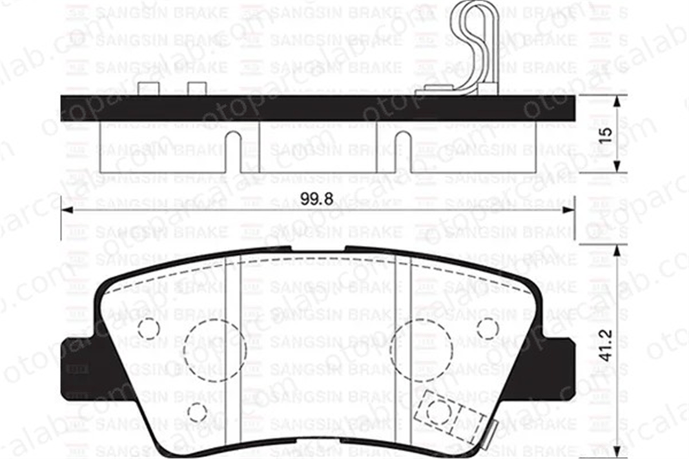 SANGSIN SP1239 Fren Disk Balata Arka HYUNDAI i30 i30 Station wagon 583021RA30 583023XA30