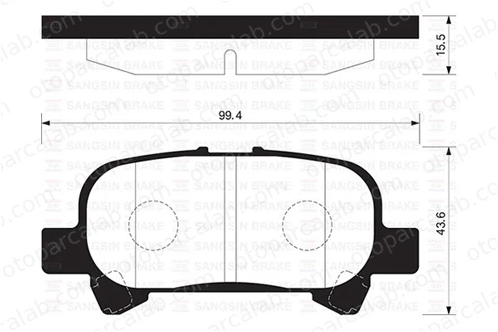 SANGSIN SP1364 Fren Disk Balata Arka TOYOTA CAMRY Sedan RAV 4 III D8287701 446606030
