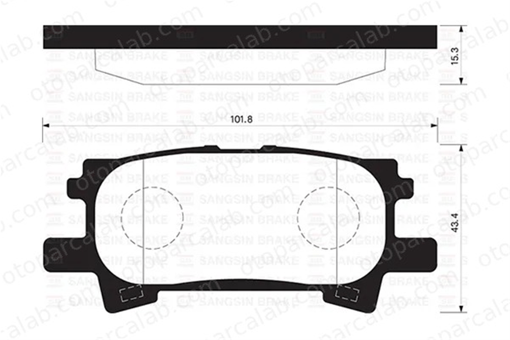 SANGSIN SP1385 Fren Disk Balata Arka LEXUS RX 446648060 446648040