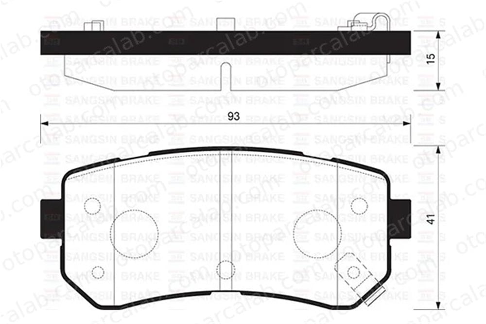 SANGSIN SP1406 Fren Disk Balata Arka HYUNDAI TUCSON KIA SPORTAGE IV 583022SA10 583020ZA00