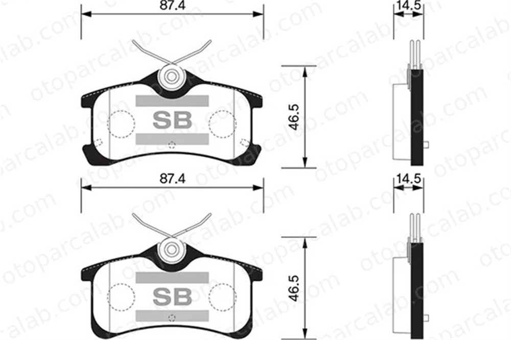 SANGSIN SP1575 Fren Disk Balata Arka TOYOTA COROLLA Compact COROLLA Liftback 446602010 04466-02010