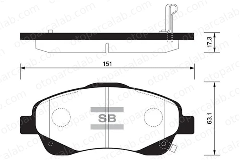 SANGSIN SP1576 Fren Disk Balata Ön TOYOTA AVENSIS AVENSIS Sedan 446505140 446505130