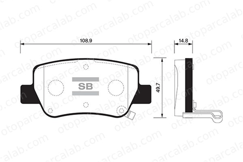 SANGSIN SP1578 Fren Disk Balata Arka TOYOTA AVENSIS Sedan AVENSIS Station wagon 446605040 04466-05040